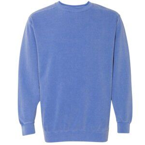 Unisex Garment-Dyed Crewneck Sweatshirt - 1566 Flo Blue (various sizes)